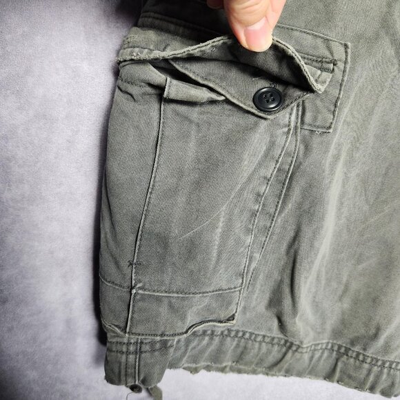 Lucky Brand Shorts Mens 33 Gray Cargo Utility Pockets Drawstring 80318 Summer - Picture 9 of 15